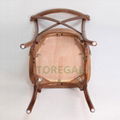 Wooden Cross X Back Dining Chairs 4