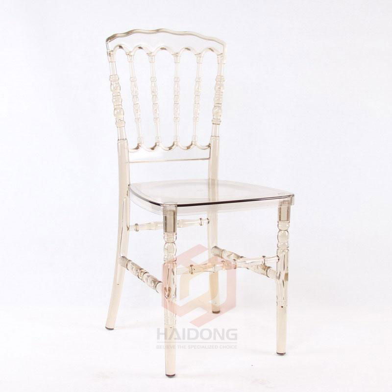 R-NP-U08 Transparent Red Napolean Ice Event Chair 2