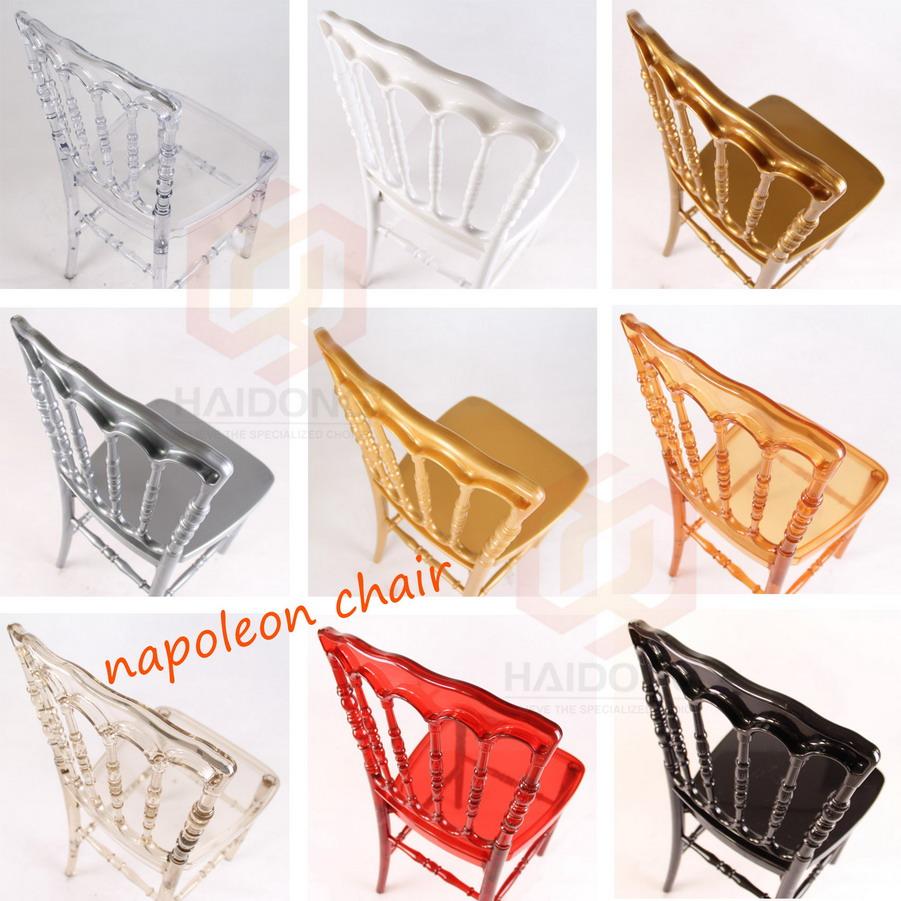 R-NP-U08 Transparent Red Napolean Ice Event Chair 3