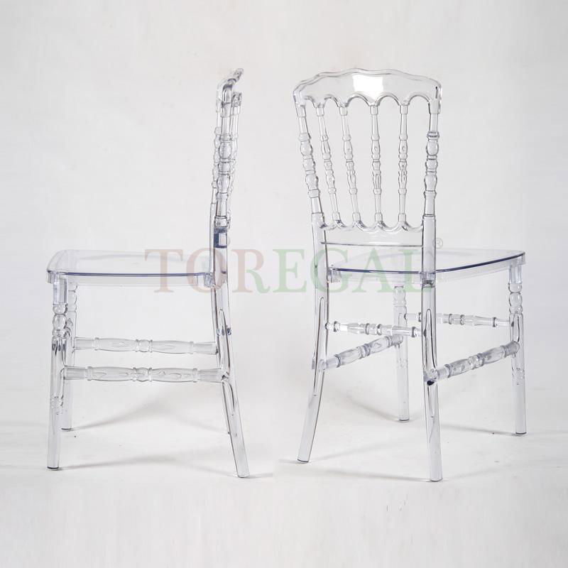 R-NP-U08 Transparent Red Napolean Ice Event Chair 5