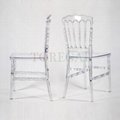 R-NP-U08 Transparent Red Napolean Ice Event Chair 5