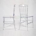 R-NP-U08 Transparent Red Napolean Ice Event Chair