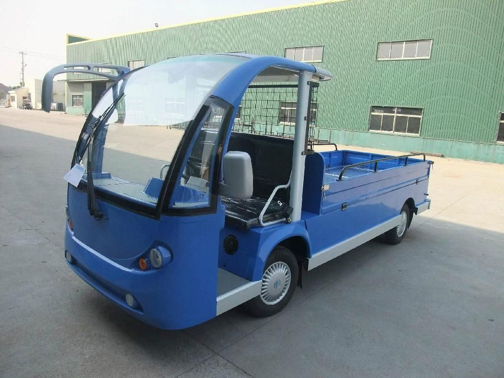 Electric bus, with rear cargo box, 2 seats, CE certificate 3