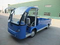 Electric bus, with rear cargo box, 2