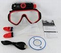 Winait's Diving mask DVR waterproof 30 meters digital camera with 5MP CMOS, LED 3