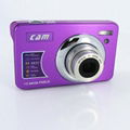 15mp digital camera with 2.7'' TFTdisplay 4x digital zoom 3 x optical zoom  4