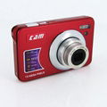 15mp digital camera with 2.7'' TFTdisplay 4x digital zoom 3 x optical zoom 