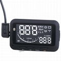 head up display for car speed with 2.4'' color display 3 color