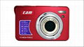 15mp digital camera with 2.7'' TFTdisplay 4x digital zoom 3 x optical zoom 