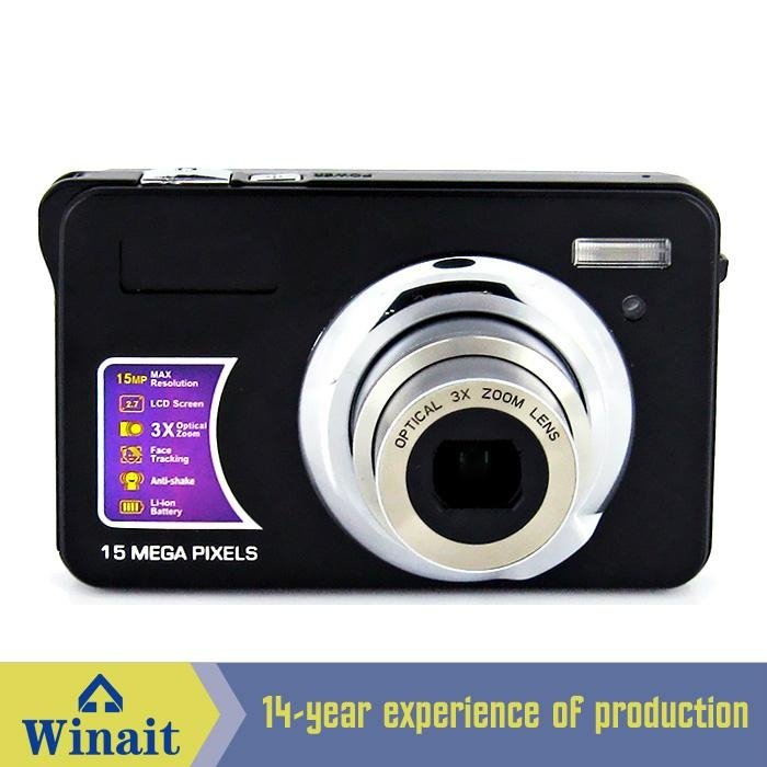 15mp digital camera with 2.7'' TFTdisplay 4x digital zoom 3 x optical zoom  13