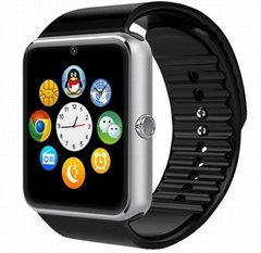 GT08 smart watch phone, sim card and memory card, support android and iphone 