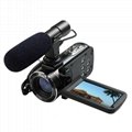 24MP WIFI digital video camcorder with 3.0'' touch display and 16x digital zoom