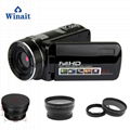 Full hd 1080p night vision digital video camera with remoter mini dv 3