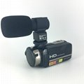newest night vision digital video camera with micro phone hot shoe mini DV 3
