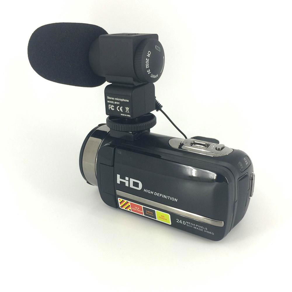 newest night vision digital video camera with micro phone hot shoe mini DV 4