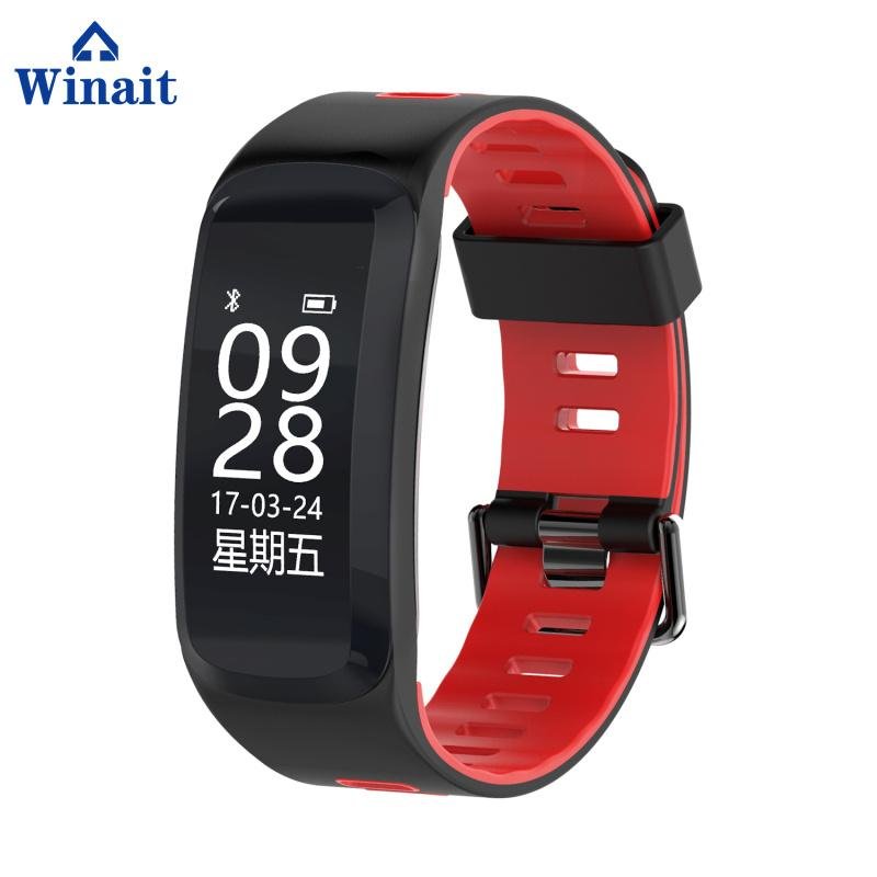 F4 ip68 waterproof heart rate smart bluetooth wrist band 2