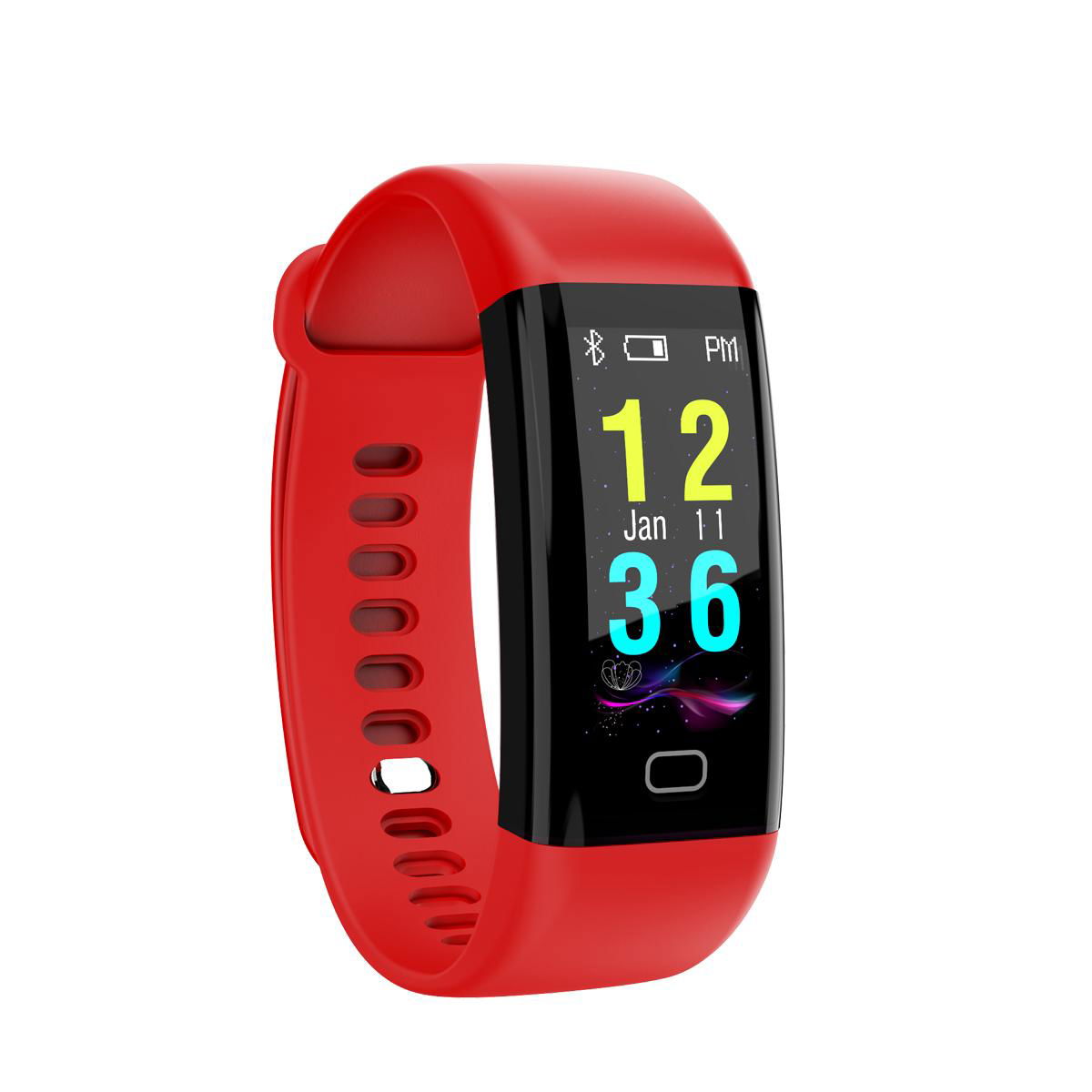 F07 color display ip68 waterproof digital bluetooth band with heart rate 2