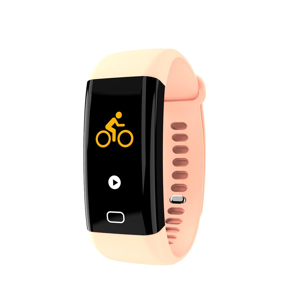 F07 color display ip68 waterproof digital bluetooth band with heart rate 4