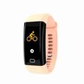 F07 color display ip68 waterproof digital bluetooth band with heart rate