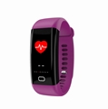 F07 color display ip68 waterproof digital bluetooth band with heart rate
