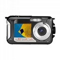 24mp waterproof digital camera with dual display 9