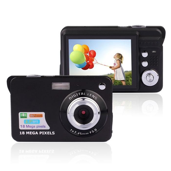 18MP digital camera with 2.7'' tft display 4 x digital zoom lithium battery 1