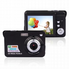 18MP digital camera with 2.7'' tft display 4 x digital zoom lithium battery