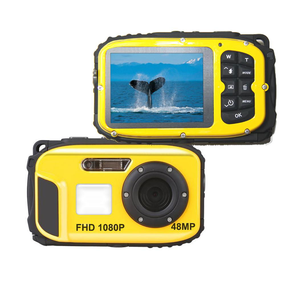 Full HD1080p Waterproof Digital Camera 48 Mega Pixels with 2.4'' Color Display