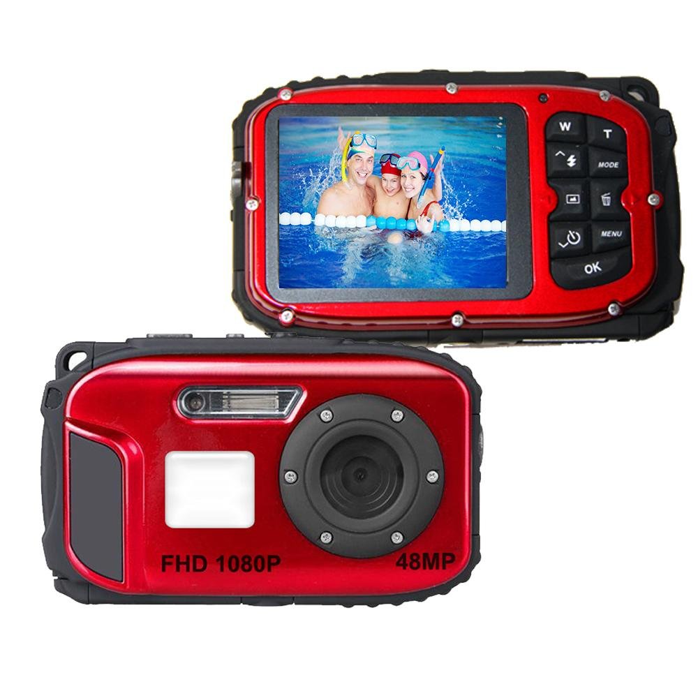 Full HD1080p Waterproof Digital Camera 48 Mega Pixels with 2.4'' Color Display 3