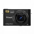 64 Mega Pixels 4K Digital Camera with 3.0'' Touch Display