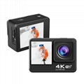C1 4k Waterproof Action Camera with Dual Display 2