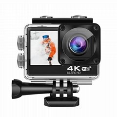 C1 4k Waterproof Action Camera with Dual Display