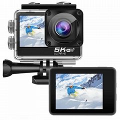 V39 5k Waterproof Action Camera with Dual Display