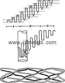 Tantalum stents made of tantalum wire