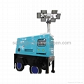 mobile lighting tower with Perkins engine