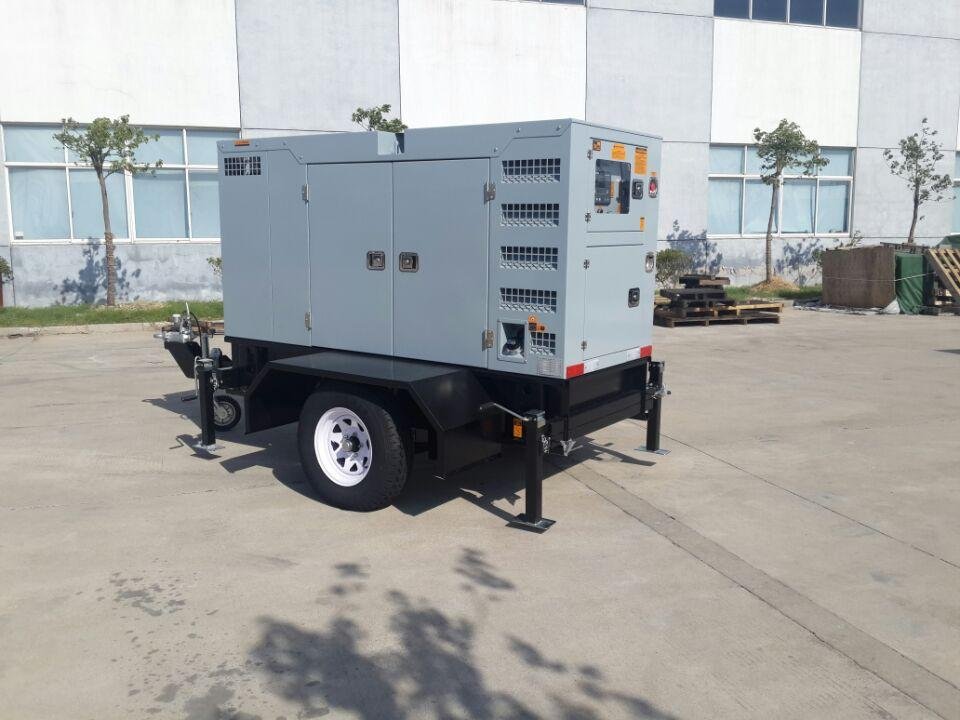 mobile diesel generator for telecom,with trailer, powered by Perkins,Cummins etc