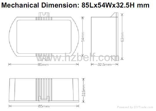 350mA 16.8W Triac Dimmable LED Driver 2