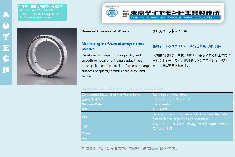 东京钻石工具-MF５０ダイヤモンドホイール