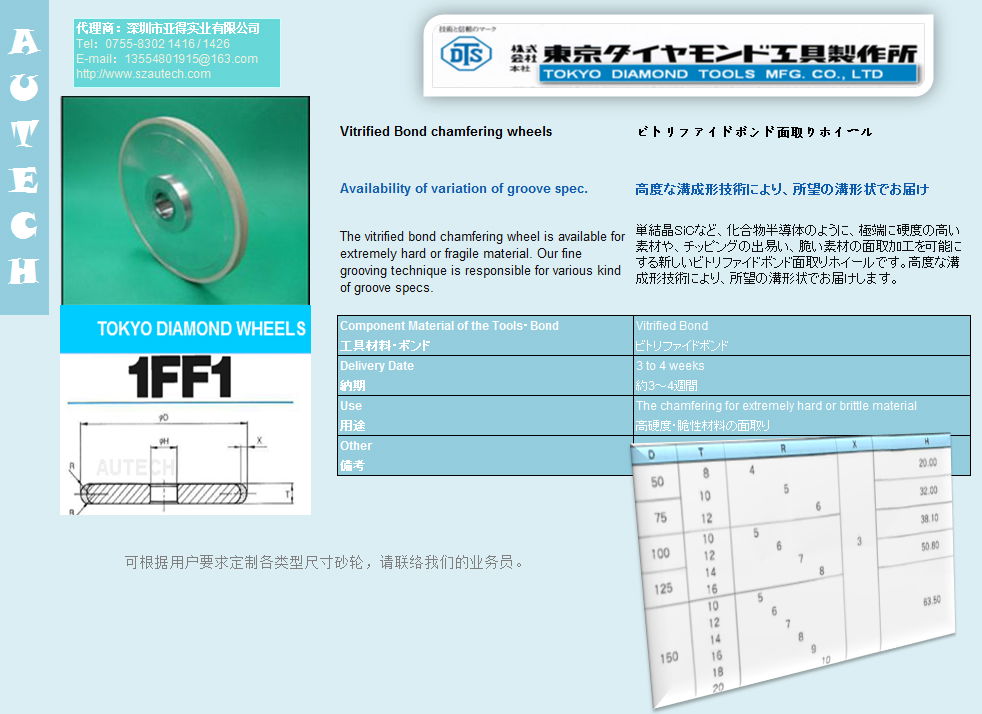 日本东京钻石工具制作所TOKYO DIAMOND TOOLS 2