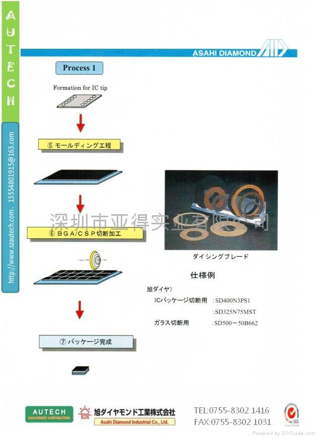 半導體製造工程 SUN DIAMOND WHEEL 