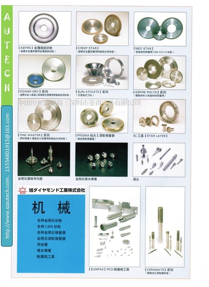 半導體用日本旭鑽石產超多氣孔高精度樹脂結合劑多刃口砂輪 3