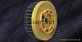 Snail lock round antique brush