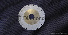 U-slot Electroplated diamond blades with diamond coated side 