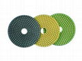 4" D100mm Diamond 3 Step Wet Polishing Pads for granite,hard stone 1