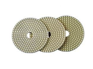 4" D100mm Diamond 3 Step Wet Polishing Pads for granite,hard stone 2