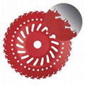 TCT Circular Saw Blades with insert lock teeth for grass cutting