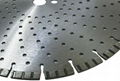 Laser welded turbo diamond blades with cooling holes