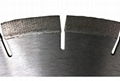 Arrayed diamond saw blades