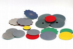 Electroplated diamond polishing pads