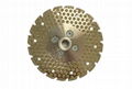 Dots V slot segmented Marble cutting and  grinding blades with M14